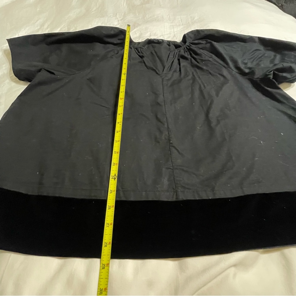 Old Navy Bubble-Sleeve Poplin Black‎ top Blouse - Picture 8 of 16